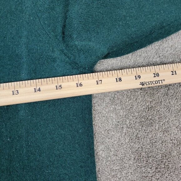 Zara Knit Women's Button Down 100% Cashmere Cardigan in Green Size Small - Picture 5 of 6